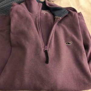 Vineyard Vines light purple sweatshirt.